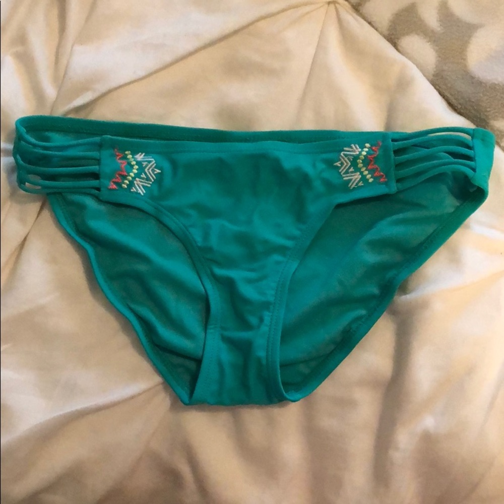 Target embroidered swim bottoms